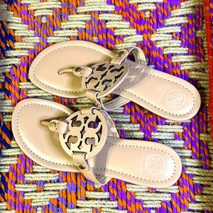 Tory Burch Leather Miller Sandal: light sand ***Never Worn***